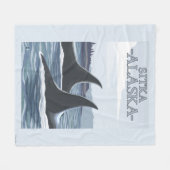 Couverture Polaire Baleines #1 - Sitka, Alaska d'orque (Devant (Horizontal))