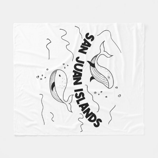 Couverture Polaire Baleines des îles San Juan (Devant (Horizontal))