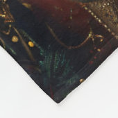 Couverture Polaire Balinais Kitten Noël Portrait de chat (Coin)