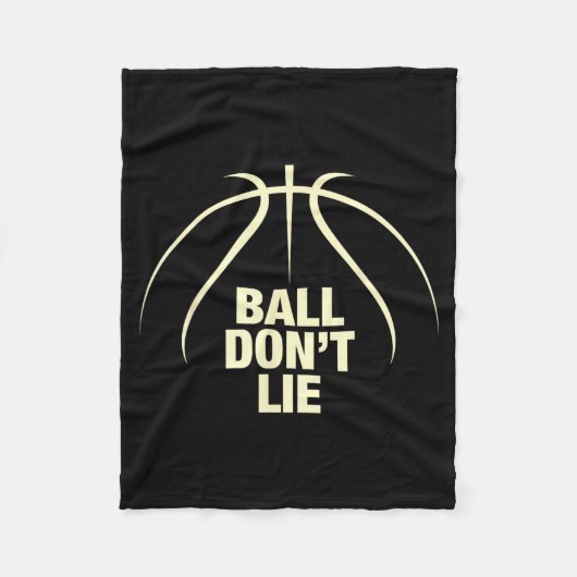Couverture Polaire Ball Don't Lie Basketball  (Devant)