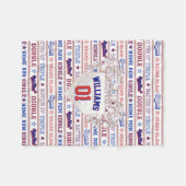 Couverture Polaire Ball Stitch - Baseball (Devant (Horizontal))
