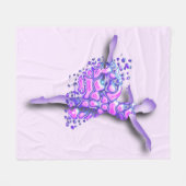 Couverture Polaire Ballerina Fleece Blanche (Devant (Horizontal))