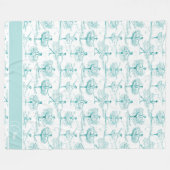 Couverture Polaire Ballerina Moves Motif ID Turquoise738 (Devant (Horizontal))