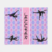 Couverture Polaire Ballerina Pastel Danse Blanche polaire (Devant (Horizontal))