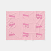 Couverture Polaire Ballerina rose Conception de texte pour danseurs d (Devant (Horizontal))