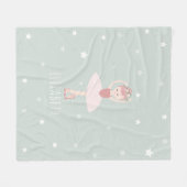 Couverture Polaire Ballerina Stars Turquoises (Devant (Horizontal))