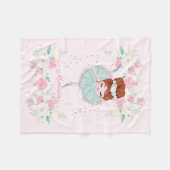 Couverture Polaire Ballerina sucrée personnalisée (Devant (Horizontal))
