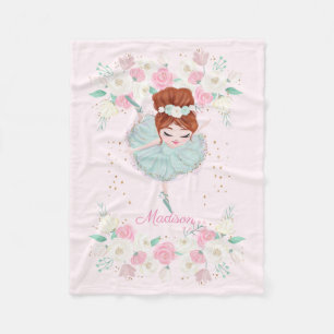 Couverture Polaire Ballerina sucrée personnalisée