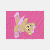 Couverture Polaire Ballerina Teddy Bear (Devant (Horizontal))