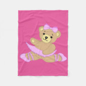 Couverture Polaire Ballerina Teddy Bear (Devant)