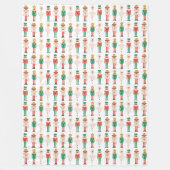 Couverture Polaire Ballerine de Casse-Noisette de Noël festive  (Devant)