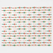 Couverture Polaire Ballerine de Casse-Noisette de Noël festive  (Devant (Horizontal))