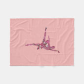 Couverture Polaire Ballerine de fée de prune de sucre (Devant (Horizontal))