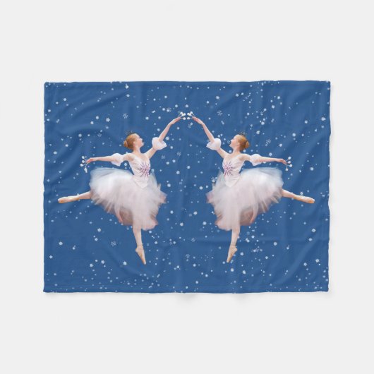 Couverture Polaire Ballerine de la Reine de neige (Devant (Horizontal))