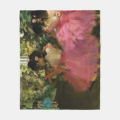 Couverture Polaire Ballerines dans le rose par Edgar Degas (Devant)
