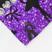 Couverture Polaire Ballerines pourpres de parties scintillantes (Coin)
