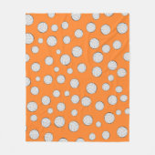 Couverture Polaire Balles de volley seamless pattern (Devant)