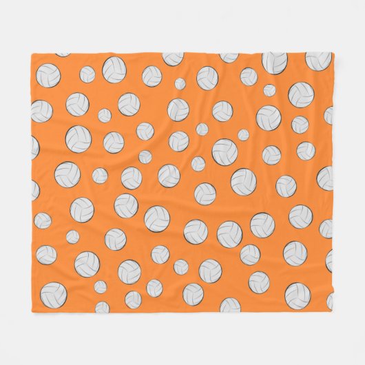 Couverture Polaire Balles de volley seamless pattern (Devant (Horizontal))