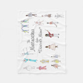 Couverture Polaire Ballet Casse-Noisette Personnalisé (Devant)