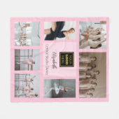 Couverture Polaire Ballet Dance Studio Photo Collage (Devant (Horizontal))