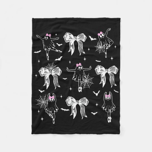 Couverture Polaire Ballet Dancer Ghost Coquette Bow Halloween Balleri (Devant)