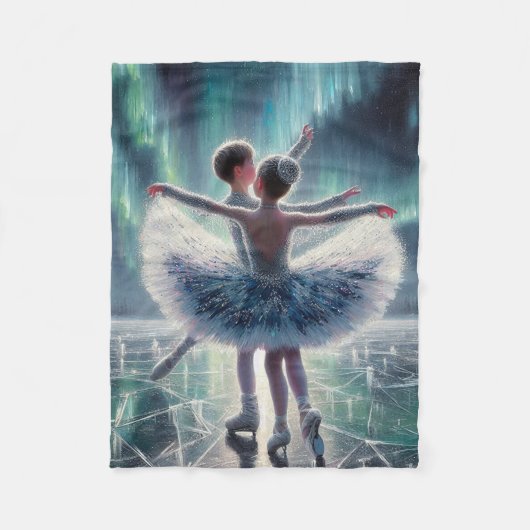 Couverture Polaire Ballet sur glace (Devant)