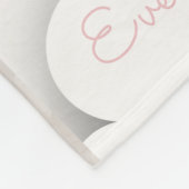 Couverture Polaire Ballon à air chaud rose personnalisé (Coin)