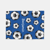 Couverture Polaire Ballon de football brillant (Devant (Horizontal))