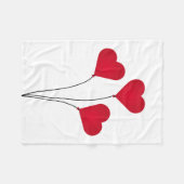 Couverture Polaire Ballons Coeur mignon (Devant (Horizontal))