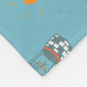 Couverture Polaire Ballons colorés Festive Motif Design (Coin)