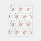 Couverture Polaire Ballons colorés Pastel Party (Devant)