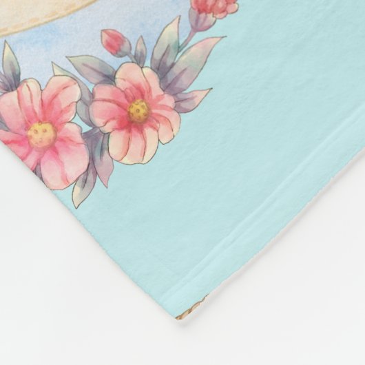 Couverture Polaire Ballons d'air chaud mignon avec Motif d'aquarelle (Coin)