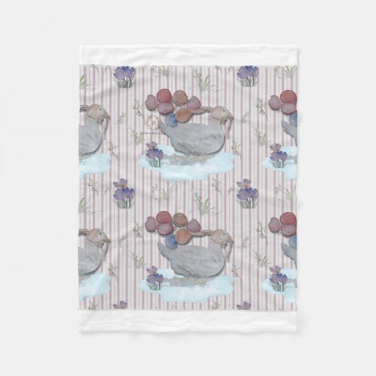 Couverture Polaire Ballons de canard Nursery Thème Bébé Blanket (Devant)
