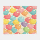 Couverture Polaire Ballons de fête de différentes couleurs (Devant (Horizontal))