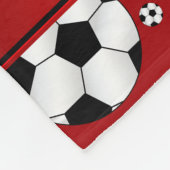 Couverture Polaire Ballons de football nommés faits sur commande de (Coin)