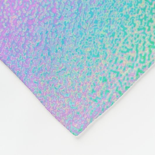 Couverture Polaire Ballons de parties scintillant bleu iridescente mi (Coin)