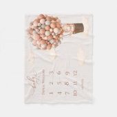 Couverture Polaire Ballons d'ours Brown Bébé Blanke Blanke Blanche po (Devant)