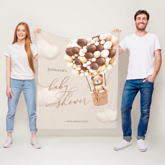 Couverture Polaire Ballons d'ours Neutral Douche Virtuelle Arrière-pl (En situation)