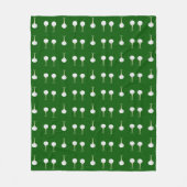 Couverture Polaire Bals de golf en motif vert (Devant)