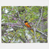 Couverture Polaire Baltimore Oriole (Devant (Horizontal))