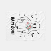 Couverture Polaire Bam Boo Halloween Ghost Mahjong Funny Costume Game (Devant (Horizontal))