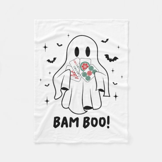 Couverture Polaire Bam Boo Halloween Ghost Mahjong Funny Costume Game (Devant)