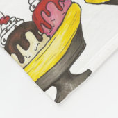 Couverture Polaire Banana Split Crème de glace Sundae Hot Fudge Foin (Coin)
