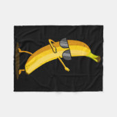 Couverture Polaire Banane jaune Dabbing - Dab Funky Dancing Fruit (Devant (Horizontal))
