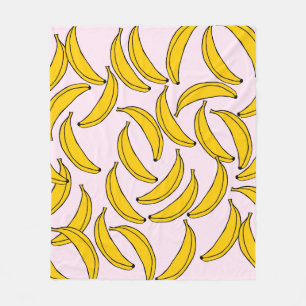 Couverture Polaire Bananes blanches