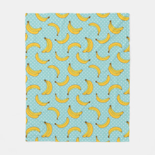 Couverture Polaire Bananes et points de Polk