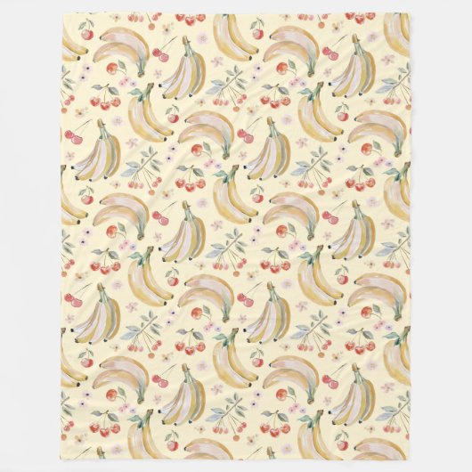 Couverture Polaire Bananes pour Cerises (Devant)