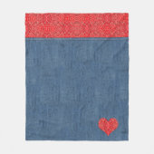 Couverture Polaire Bandana Denim Look (Devant)