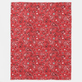 Couverture Polaire Bandana Red Paisley (Devant)