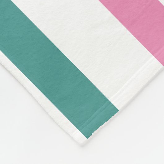 Couverture Polaire Bande arc-en-ciel avec nom (Coin)